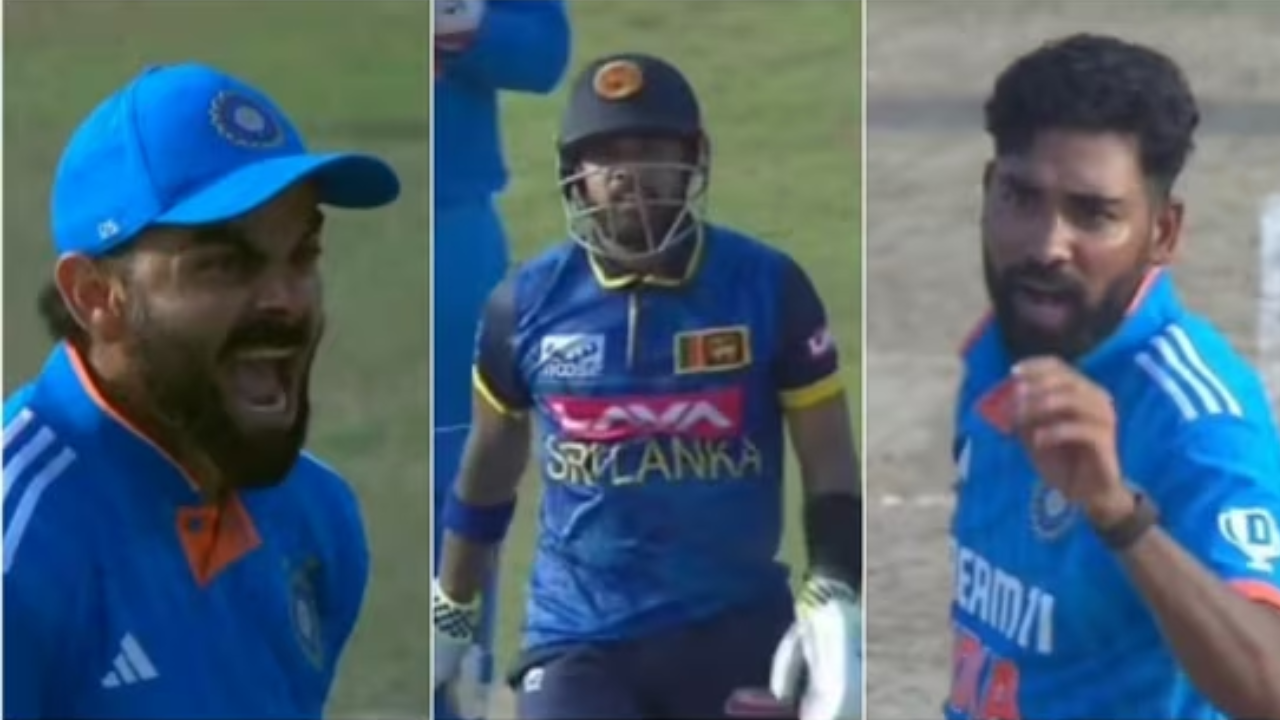 Virat Kohli hurls a mouthful, gives aggressive send-off to Charith Asalanka after Kusal Mendis charges at Siraj